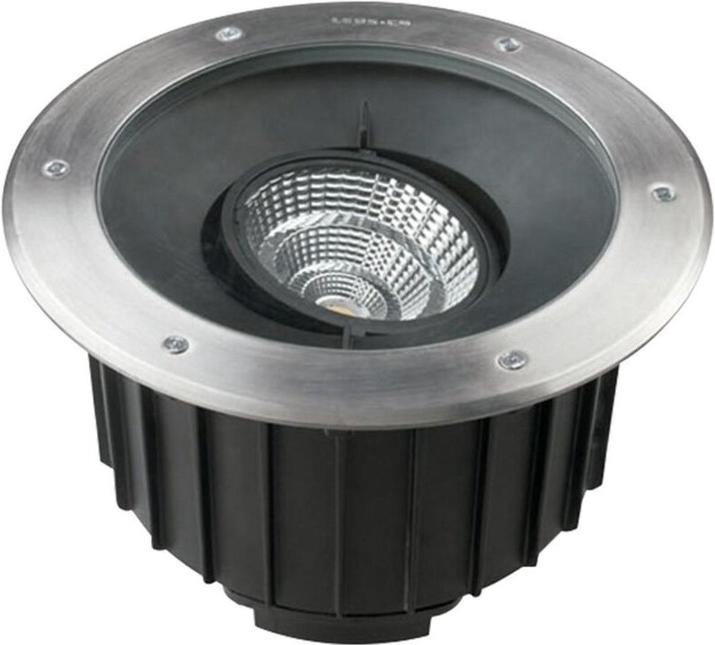 Ledkia - Leds-C4 Gea - Außen led Einbau Uplight Edelstahl poliert 1-10V Dimmen 30cm 3820lm 3000K IP67