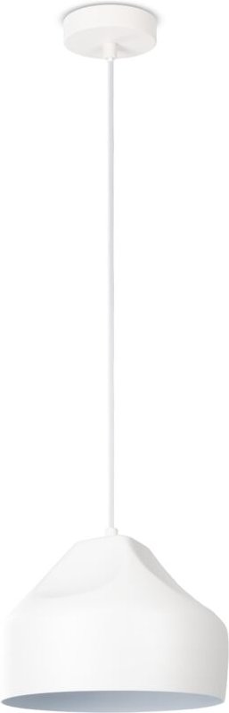Paco Home Hängeleuchte Wohnzimmer Esstisch Küchenlampe 1,5m Textilkabel Industriell Pendelleuchte - Typ 2, Weiß-Weiß