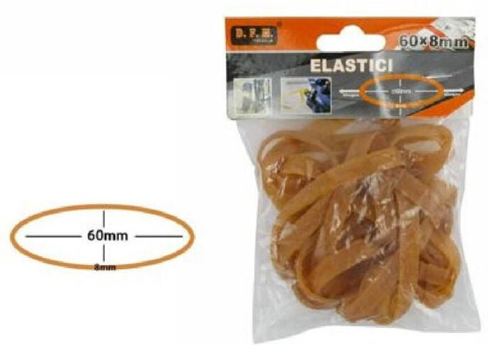 Trade Shop Traesio - Trade Shop - 2 beihilfen von 40G elastic elastic molle gomma fettucce misura 60X8 mm 53693A -