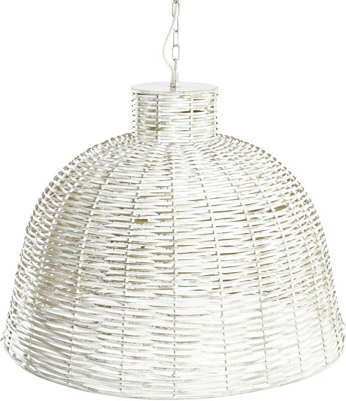 Dkd Home Decor - Eisenstehlampe 51x51x38 Weißer Eisen -Farbfamiliendecke und Wände Details alle Häuser