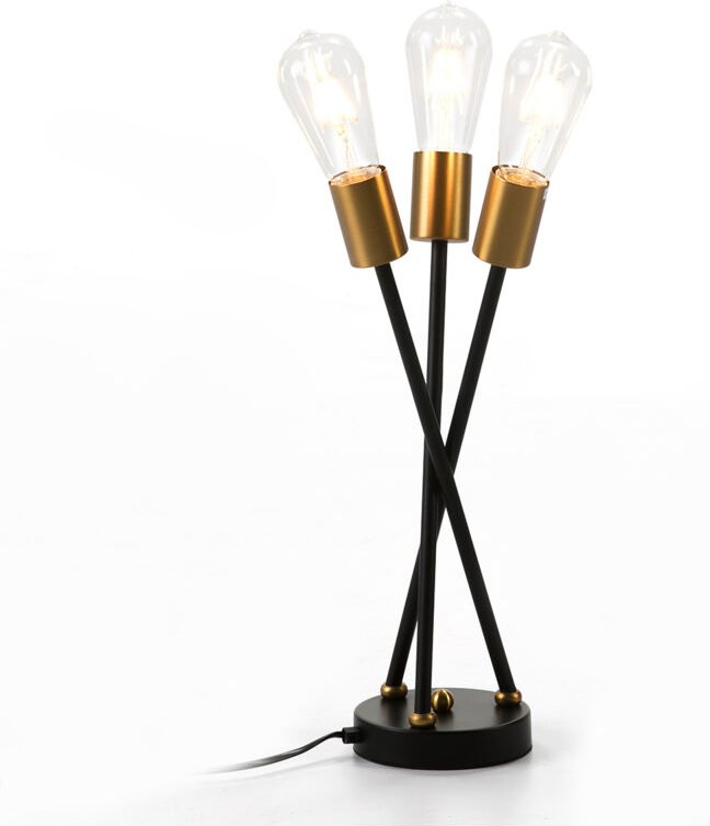 Tischlampe 20X20X45 Metall Schwarz/Gold