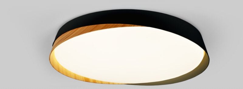 LED Deckenleuchte in Holzoptik CCT 24W ø40cm IP22