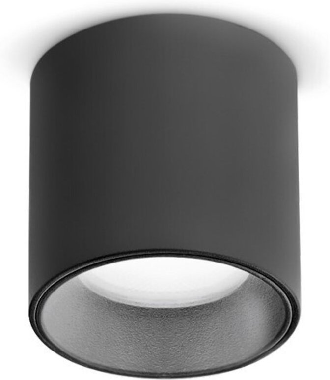 Nitro led Dimmbares Aufbau-Downlight Schwarz 2700K - Ideal Lux