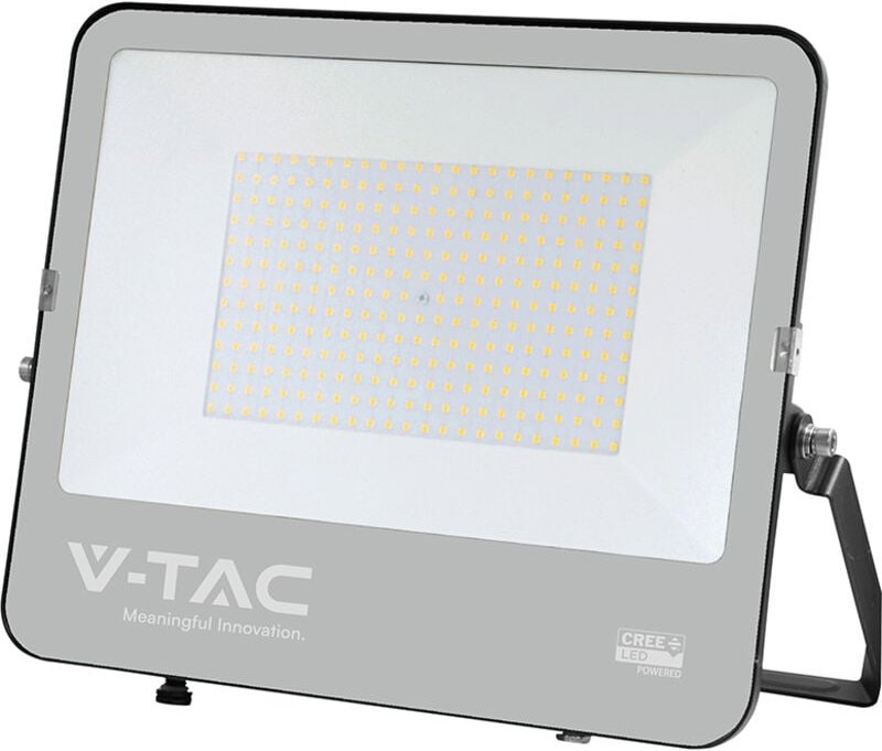 V-TAC PRO Slim LED-Scheinwerfer 200 W 135 lm/W 4000 K IP65 CREE-Chip – Schwarzes Gehäuse SKU 232206