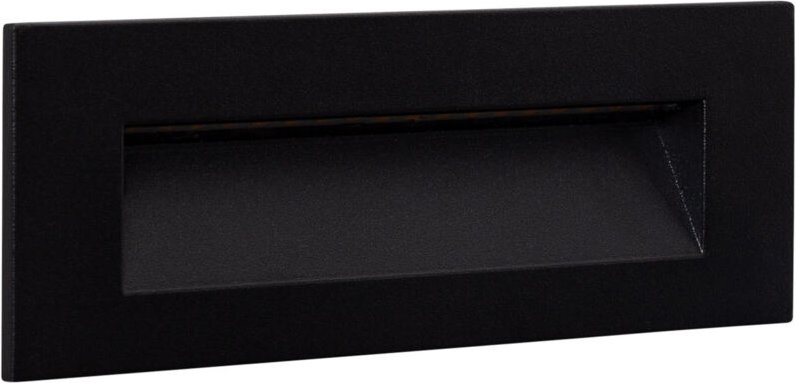 Efectoled - LED-Wandeinbauleuchte 7W Rechteckig Schwarz Groult 2700K Warmweiß