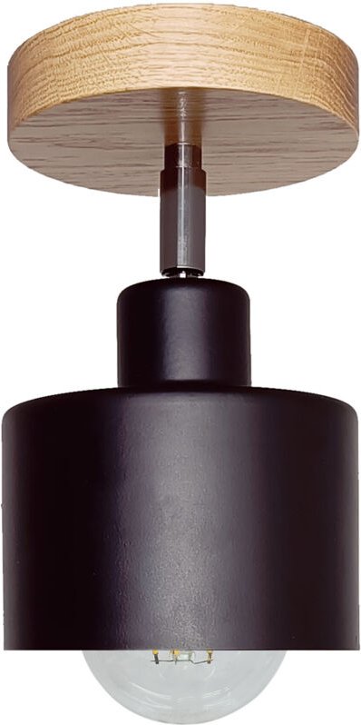 DIANA verstellbare Loft-Hängeleuchte aus Holz, Eiche, 1x Lampenschirm, STILVOLLE