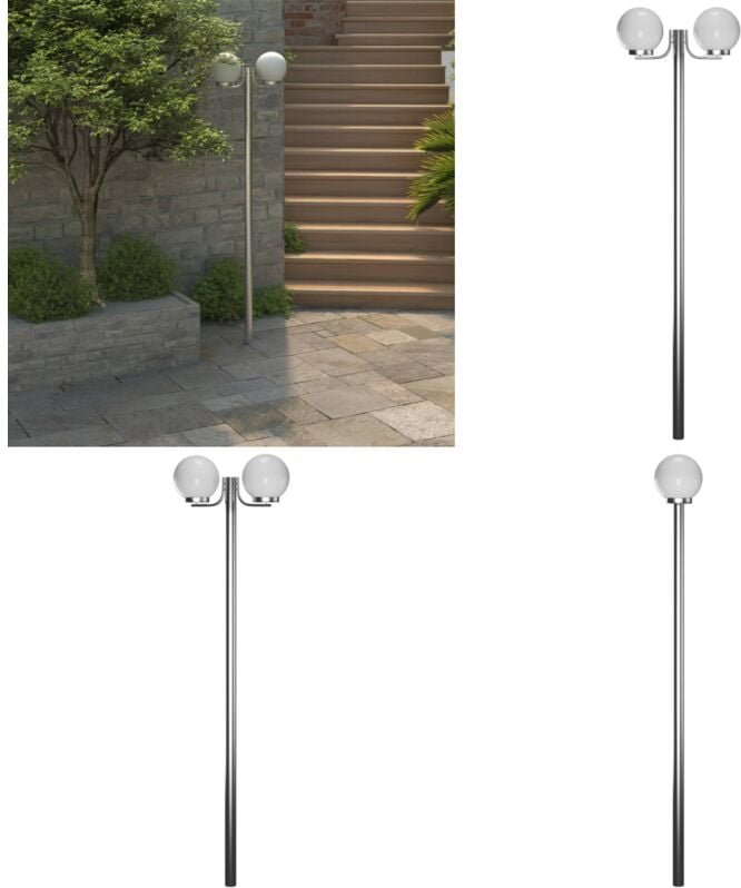 Garten-Kandelaber 2-flammig 220 cm - Mastleuchte - Mastleuchten - Home & Living