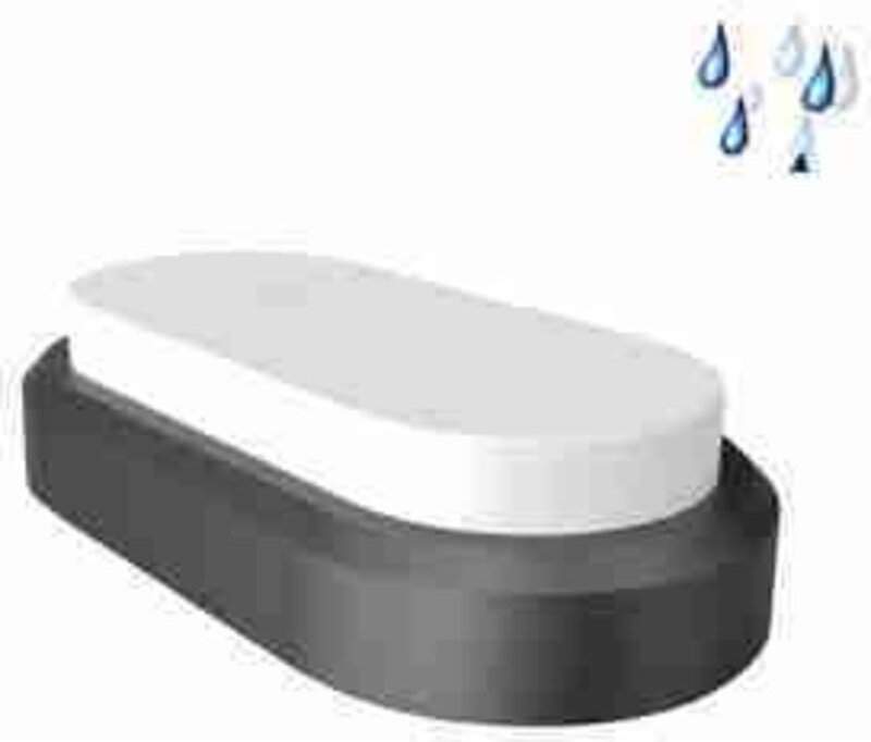 LED1310 VT-8038 Decken-Gartenleuchte IP44 Schwarz