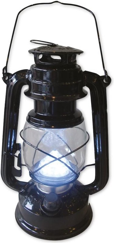 Led Laterne mit 12 LED's schwarz Campingzubehör - Happy People