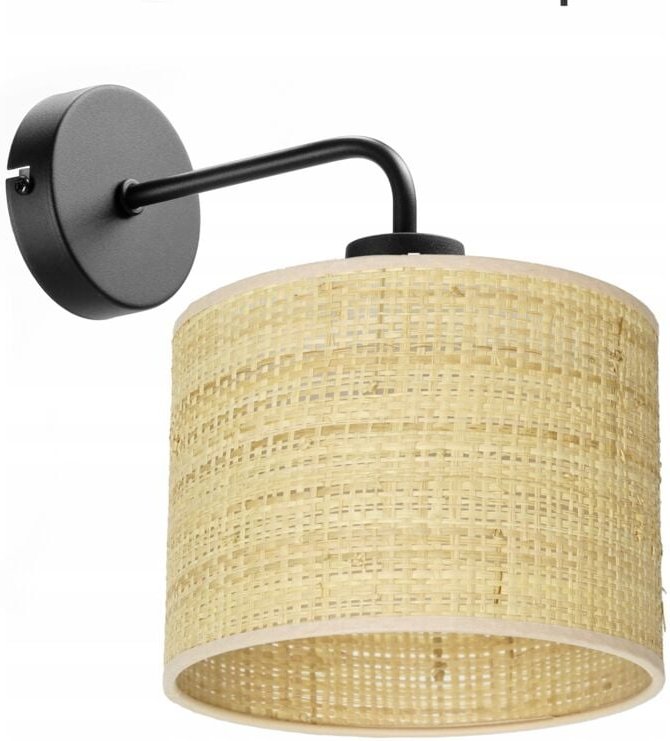 Metall Led Wandleuchte Lampe Rattan Lampenschirm E27 Polnisch Boho Lampe