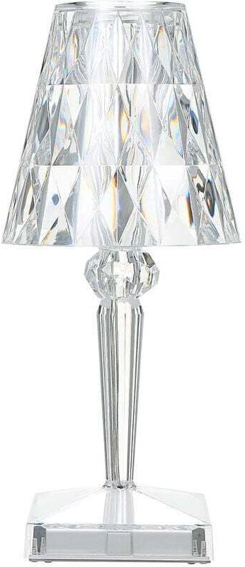 Diamantkristall-Tischleuchte, USB-wiederaufladbare Kristall-Nachttischlampe, einstellbare Farbtemperatur und Helligkeit,...