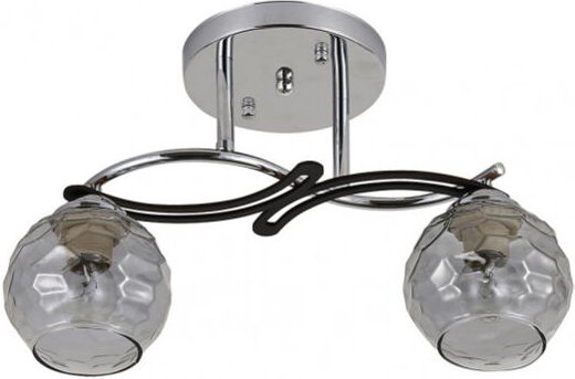Fabrilamp - Deckenleuchte de 2 Leuchten Modell etna chrom