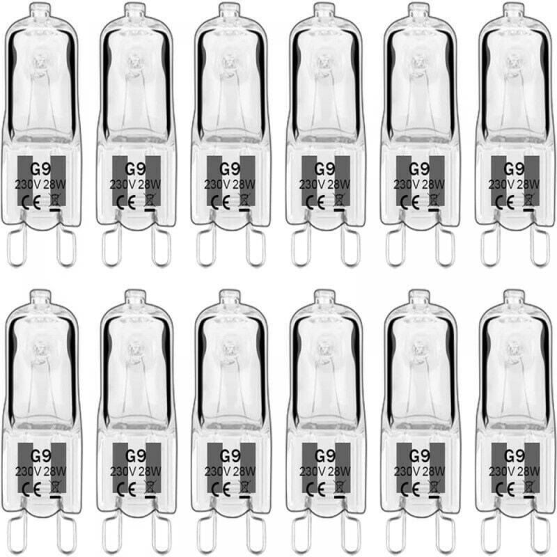 Thumbnail - Cyslmuk - G9 LED-Glühbirne, G9 Halogenlampe 28 w 230 v, 350 lm, 2700 k Warmweiß, dimmbar, G9-Kapselbirnen, für Kronleuch...