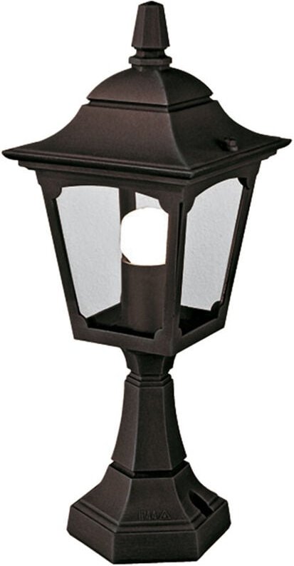 Elstead - Chapel Mini - 1 leichte Außenpodestlaterne schwarz IP44, E27