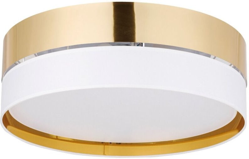 TK Hilton 45cm zylindrische Deckenleuchte Weiß, Gold 4xE27