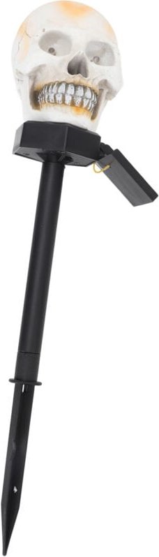 Totenkopfförmige Solar-Gartenleuchten, smarte Steuerung, Halloween