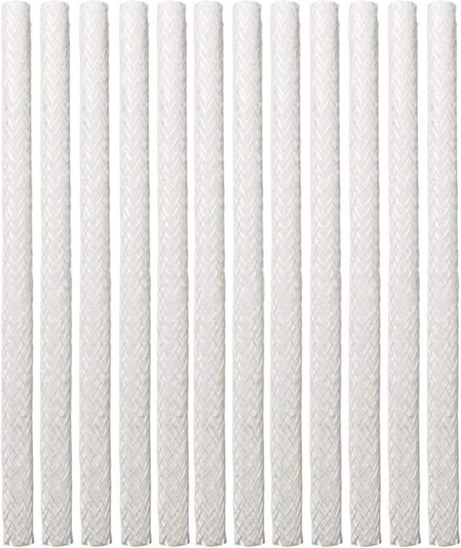 12 Stück Ölkern-Ersatzdocht aus Fiberglas für Tiki-Fackeln, geeignet für die Gartenbeleuchtung auf Terrasse und Garten.