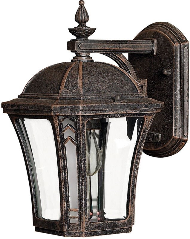 Elstead - Wabash - 1 leichte kleine Außenwandlaterne Mokka IP44, E27