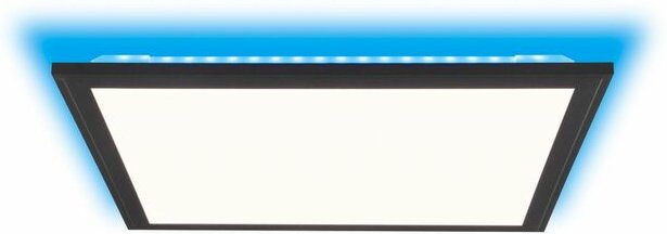 Lampe, Allie led Deckenaufbau-Paneel 40x40cm sand schwarz, Metall/Kunststoff, 1x 25W led integriert, (2734lm, 2700-6500K...