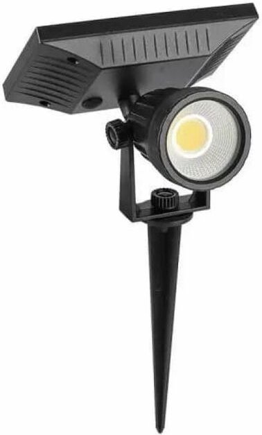 Solar LED-Gartenleuchte VT-952, 2 w, 4000 k, IP65, schwarz - V-tac