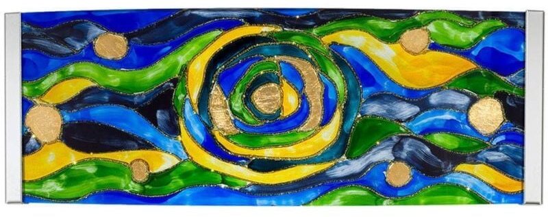 Emozione Glasbündige Wandlampe 2 Licht 24 Karat Gold - Kolarz