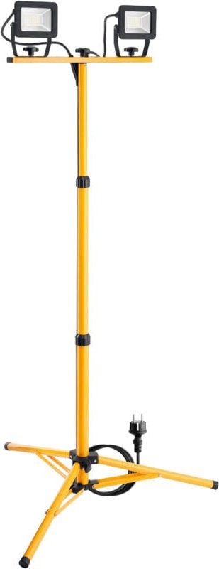 LED-Baustrahler, Teleskopstativ, 2x20W, 4000K - Goobay