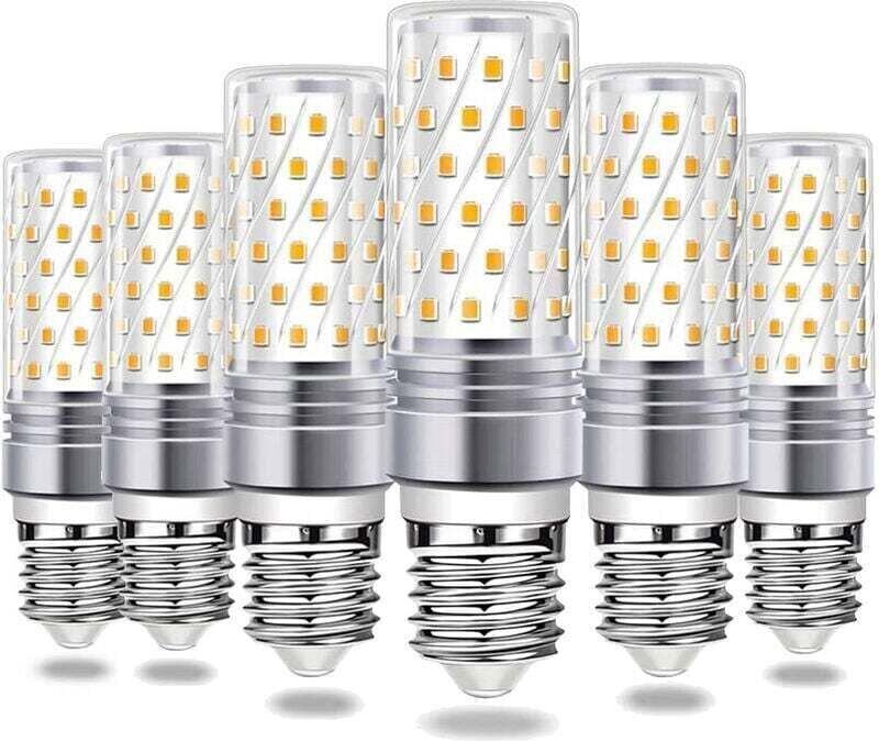 6er-Pack E27 12W LED-Lampen (entspricht einer 100W Halogenlampe) 1200lm Kaltweiß 6000K 360° Abstrahlwinkel 220-240V
