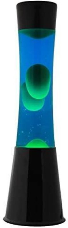 i-total Retro Lampe farbig schwarz 40 cm blau grün