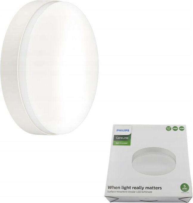 PHILIPS CoreLine Wandleuchte mit LED-Beleuchtung WL131VLRD20S/830PSU WH weiß 22W