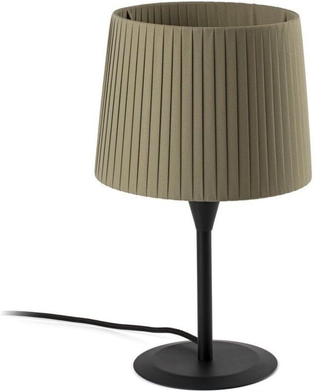 Samba Tischlampe schwarz/Polyesterseide grün 64311-40