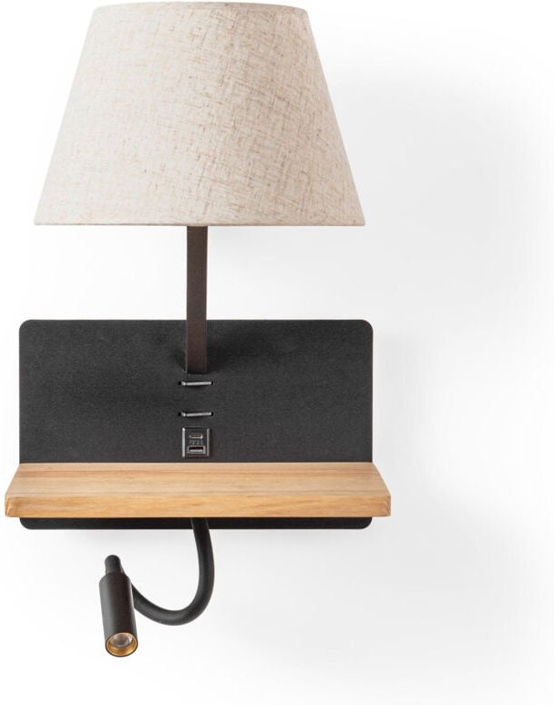 Wandleuchte zum Lesen "Artin USB+ USBC" - Mit schwenkbarem