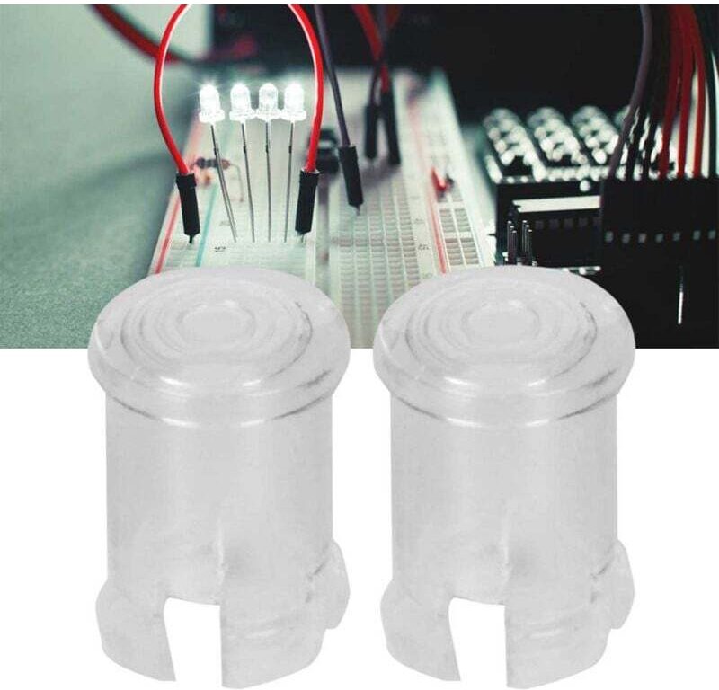 mm LED-Leuchtdiodenlampe, klare Kappe, Lichtleiter-Lampenkappe, Schutzabdeckung, klare LED-Lampenkappe (100 Stück verkau...