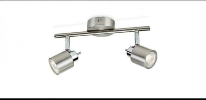 Philips Hue - meranti spotlight 2 spot angriff gu10 metall / glas farbe satin chrom 915005222201 50312/17/e7