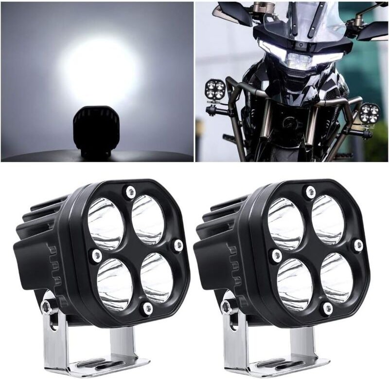 12V 40W LED-Arbeitsscheinwerfer, Motorrad-Zusatzscheinwerfer mit LED-Spot, Flutlicht und Nebelscheinwerfer, 24V 12000Lm ...