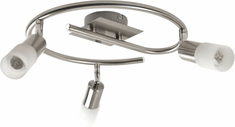 Action - led 9 Watt Decken Spot Leuchte Strahler beweglich Nickel-matt Glas 938803640000