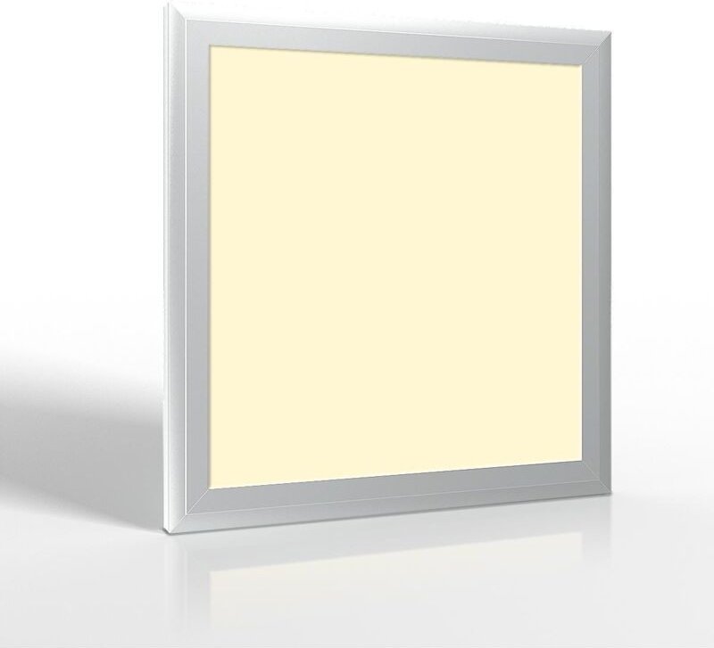 LED Panel 30x30cm 18W Rahmen silber - Lichtfarbe: Warmweiß 3000K