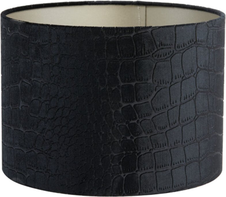 Lampenschirm - Praya - schwarz - textil - ø 20cm - Light&living