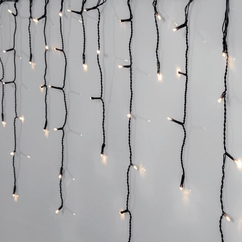 Star Trading - led Eiszapfen-Lichterkette Crispy Ice White, 960 LEDs, 24m, IP44