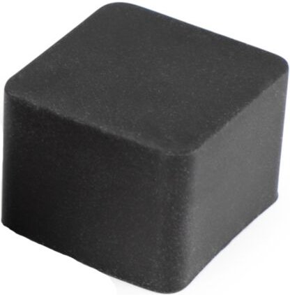 Schwarze Anfangs-/Endkappe für flexible Silikonhülle 16x16 mm -