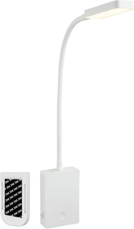 B.k.licht - led Leselampe Bettlampe Akku Wandleuchte ohne Bohren Dimmbar Touch