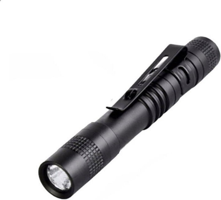 Mini-LED-Taschenlampe, 9 cm Aluminium-LED-Taschenlampe mit Clip, 200 Lumen Stiftlicht, tragbare wasserdichte Taschenlamp...