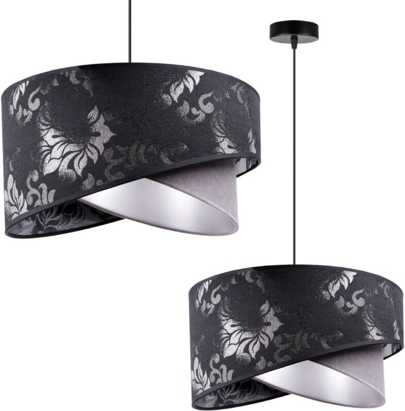 Thumbnail - Glamour Schwarz Hängende Deckenleuchte Kronleuchter