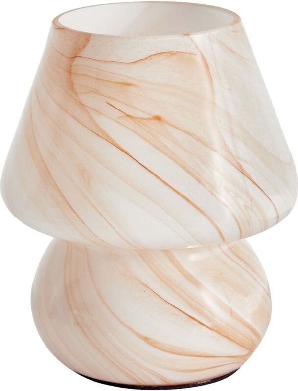 Tischlampe LOBO Glas Beiger Marmor