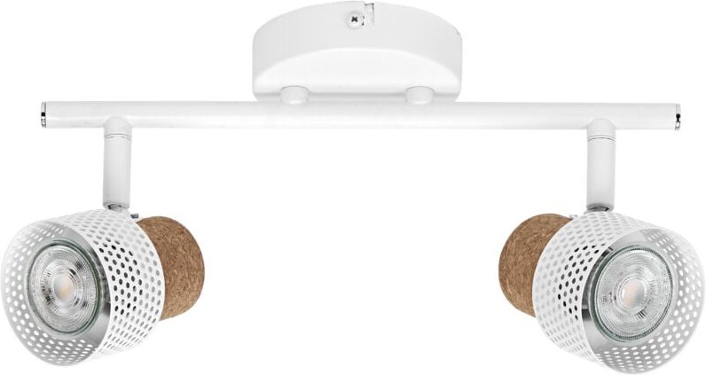 Ledvance - decor spot cork, 2 x 3,4W, 460lm, weiß, Spotleuchte, verstellbare Köpfe, vielseitig anwendbar, Innenraumspot,...
