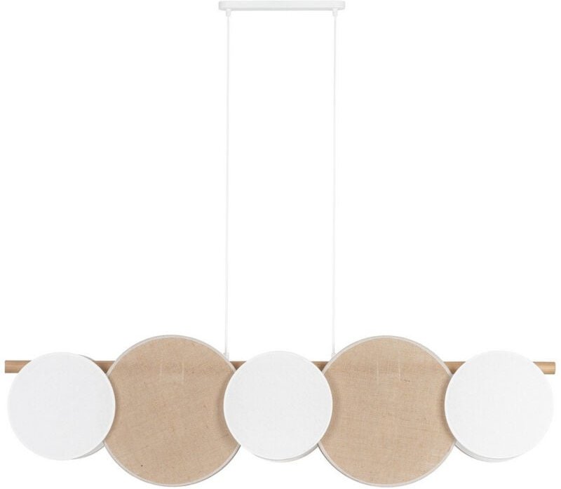 TK Pulse Bar Pendelleuchte Deckenleuchte Braun, Weiß 5xE27