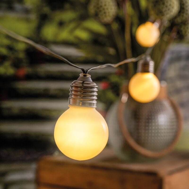 Esotec - Solar Glühbirnen-Lichterkette Shining Bulbs Kugel Kugelleuchten 102180