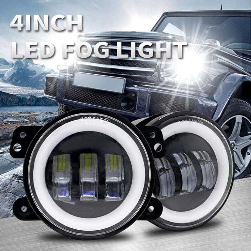 General Motors 4 Zoll LED-Nebelscheinwerfer für Jeep Wrangler Jeep JK TJ-2 Stück, von DEBUNS