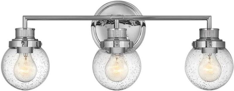 Thumbnail - Hinkley Poppy Badezimmer-Wandleuchte Chrom poliert, IP44 - Elstead