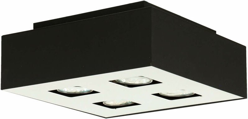 Deckenlampe HYDRA in Schwarz 4-flmg