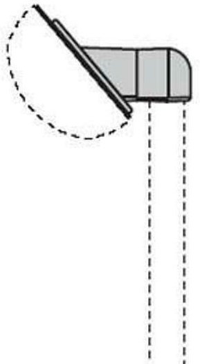 Prisma - Palo-support d. 60mm inklination 40grades fÜr oval chip player 25 000802